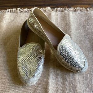 Gold Espadrilles